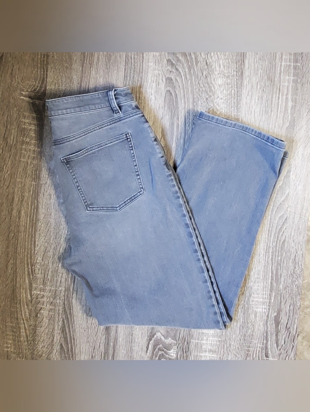 Eileen Fisher Women's Jeans Size 6 Gray Organic Cotton Straight Leg Pre-owned
